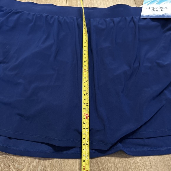 American Beach Women's Plus Size 22W Marine Blue Swim‎ Skirt NEW - Picture 7 of 7
